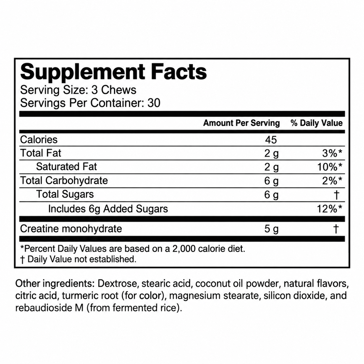 HMW Method Perform – Golden Citrus Creatine Chews
